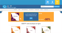 Desktop Screenshot of librairie.sebtp.com