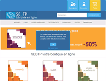 Tablet Screenshot of librairie.sebtp.com
